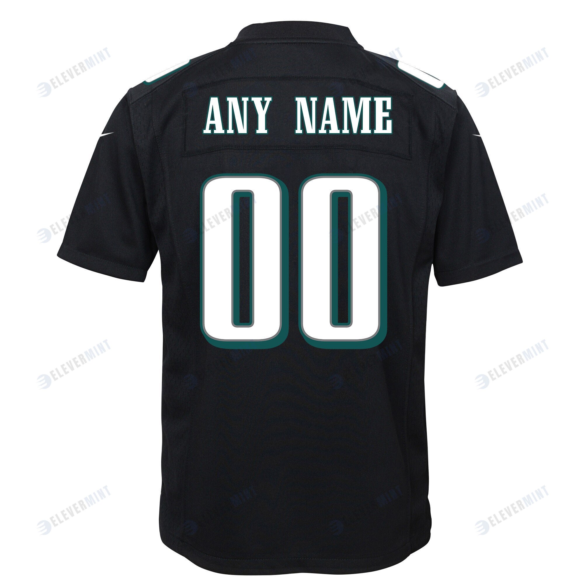 Custom Philadelphia Eagles Super Bowl LVII Champions 2 Stars Youth Game Jersey - Black
