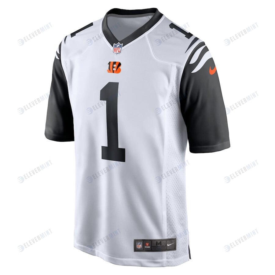 Ja'Marr Chase 1 Cincinnati Bengals Alternate Game Player Jersey - White