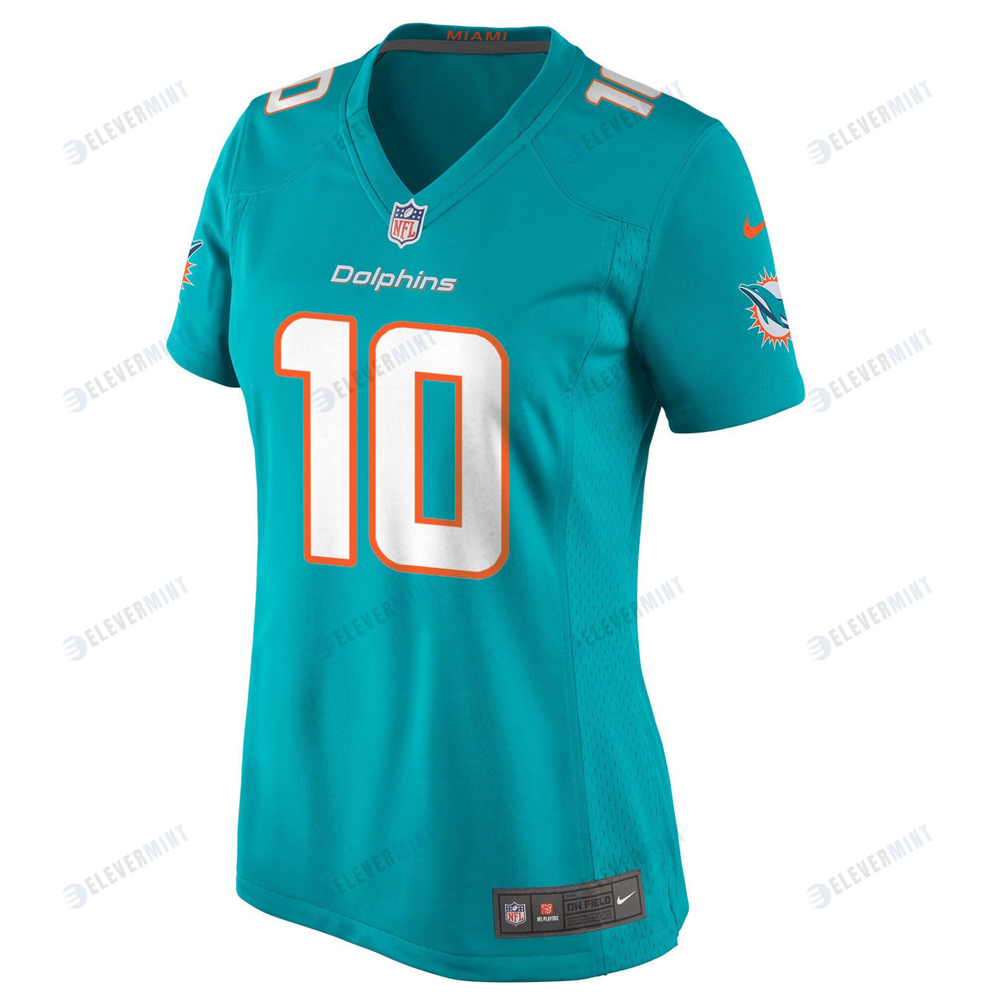 Tyreek Hill 10 Miami Dolphins Game Women Jersey - Aqua Jersey