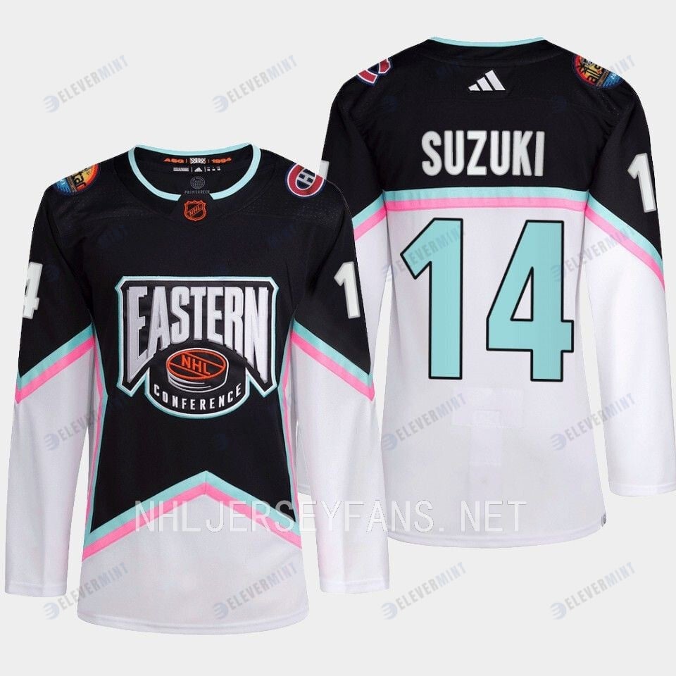 Nick Suzuki 14 Montreal Canadiens 2023 All-Star Game Jersey Black Equipment