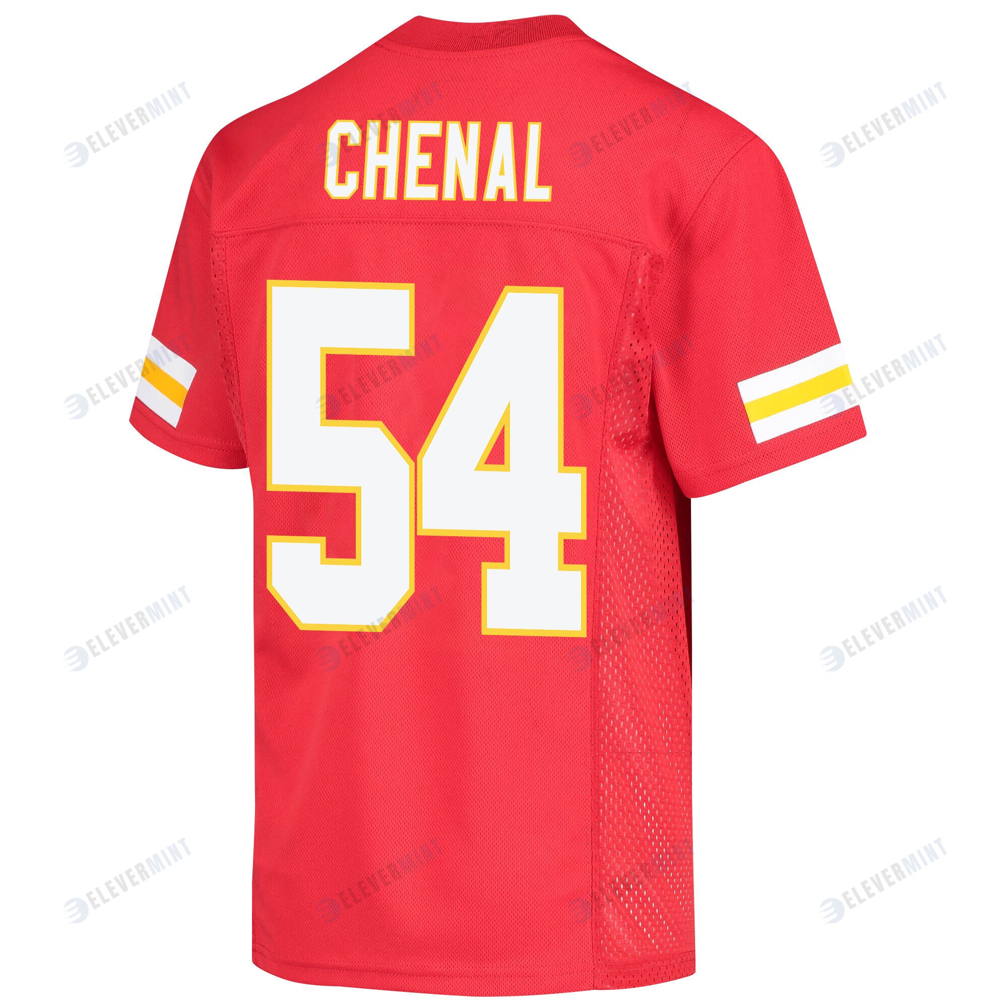 Leo Chenal 54 Kansas City Chiefs Super Bowl LVII Champions 3 Stars Youth Game Jersey - Red