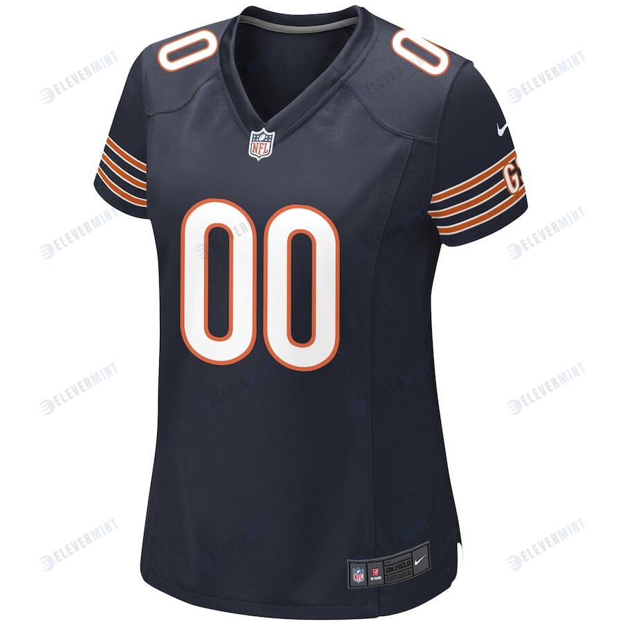 Chicago Bears Women Custom Game Jersey - Navy
