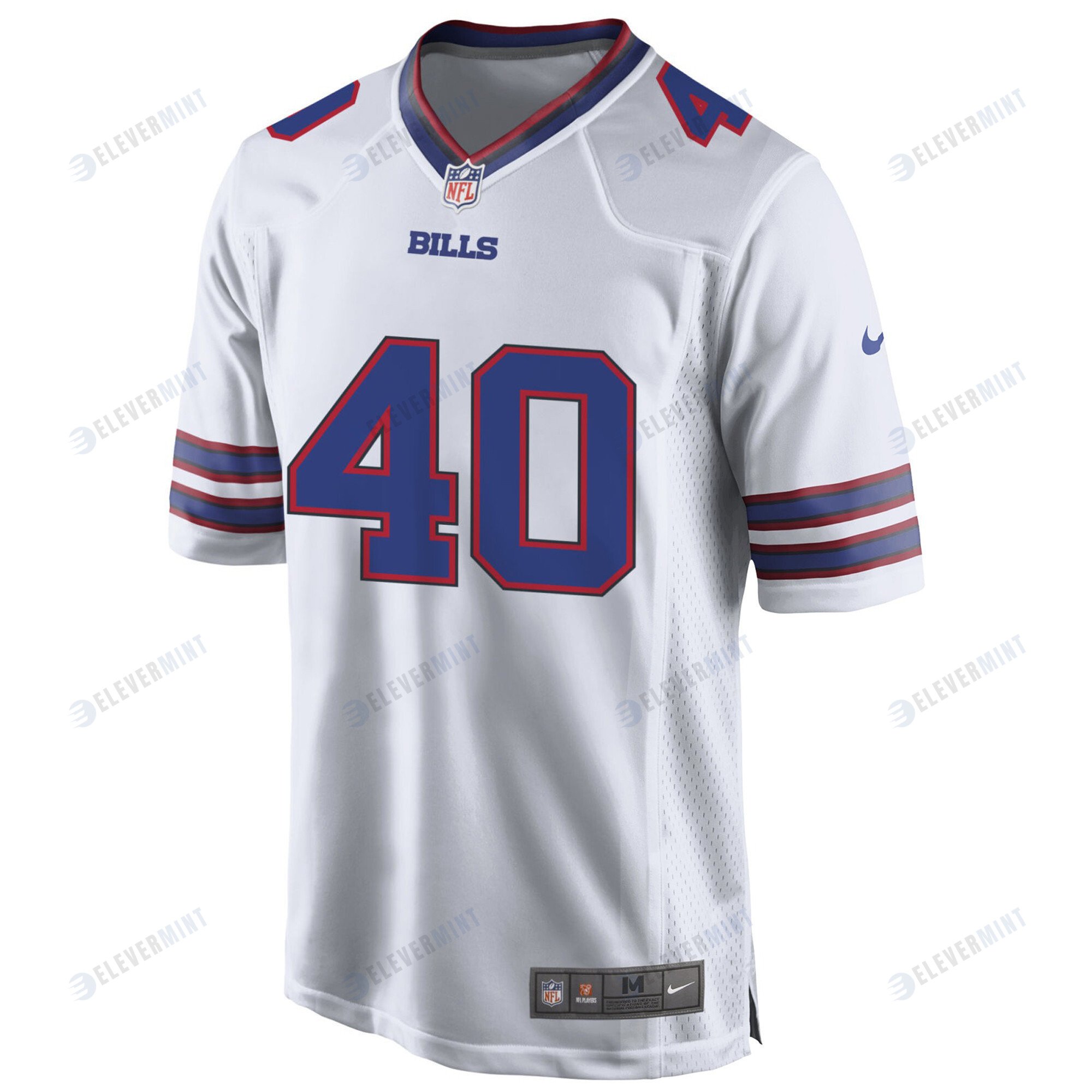 Buffalo Bills Von Miller 40 Game Jersey - White Jersey