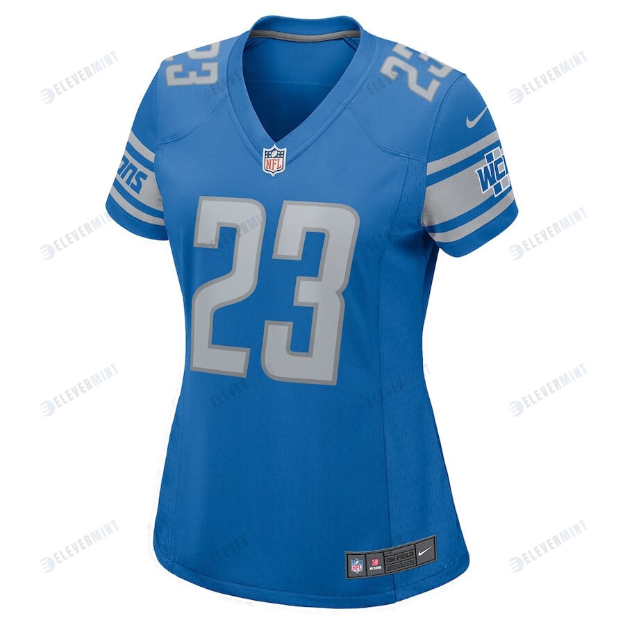 Jerry Jacobs 23 Detroit Lions Women Team Game Jersey - Blue