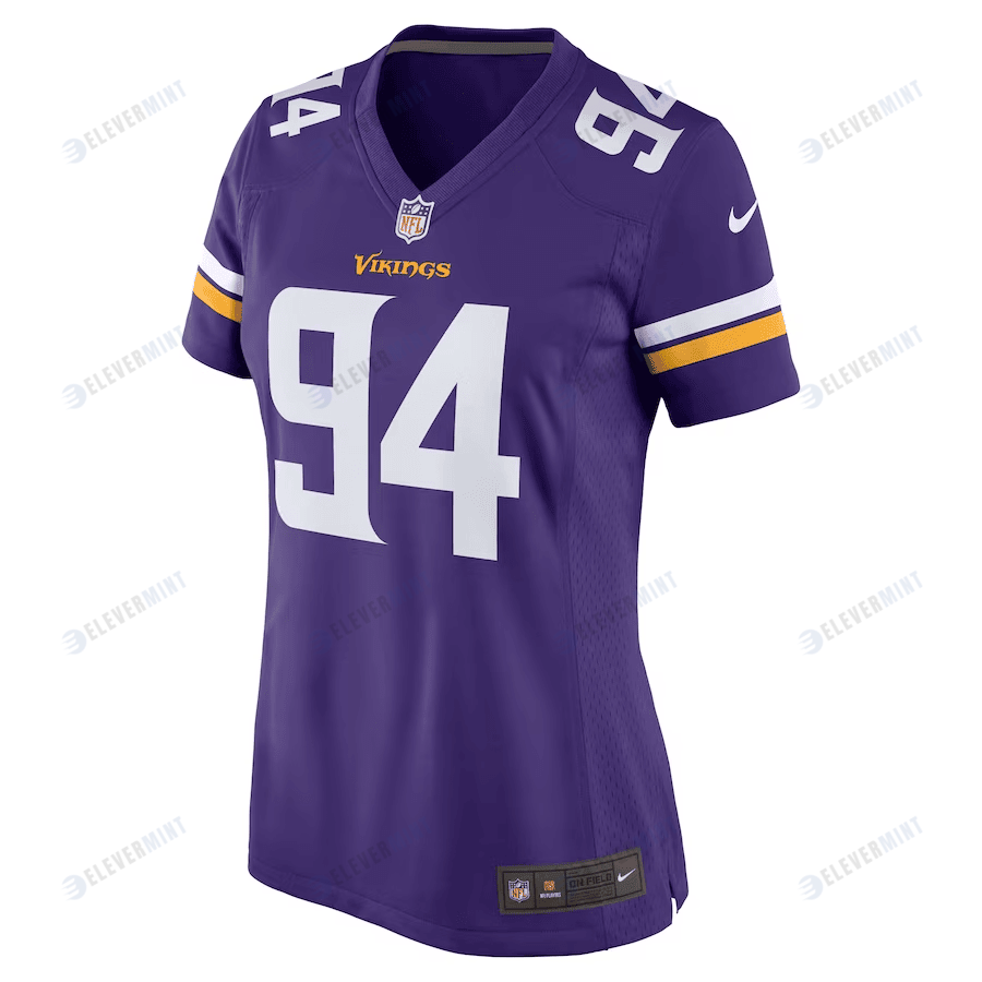 Dean Lowry 94 Minnesota Vikings Women's Game Jersey - Purple