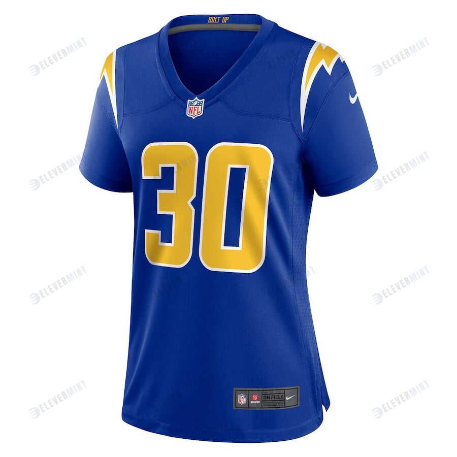 Austin Ekeler 30 Los Angeles Chargers Women's Game Jersey - Royal