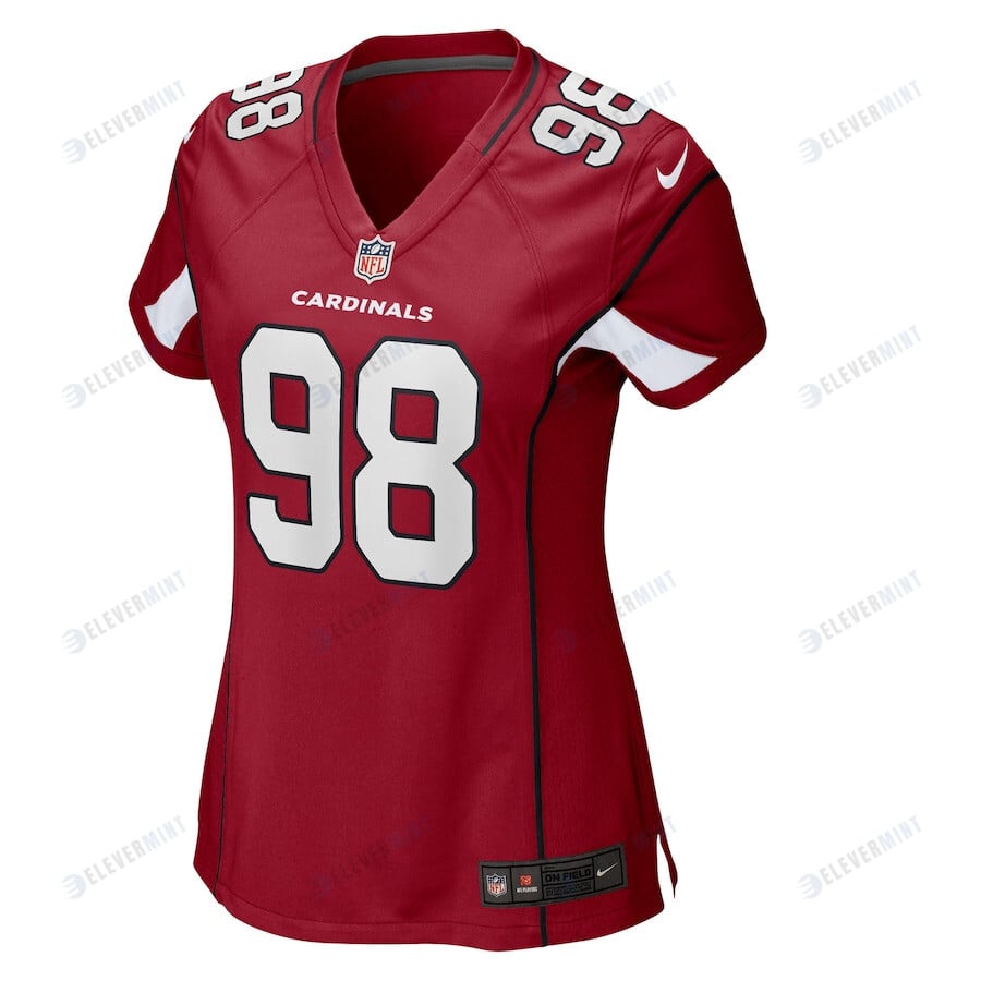 Trysten Hill 98 Arizona Cardinals Women's Game Player Jersey - Cardinal