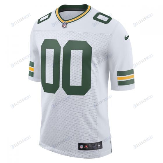 Green Bay Packers Custom Away Men Limited Jersey - White