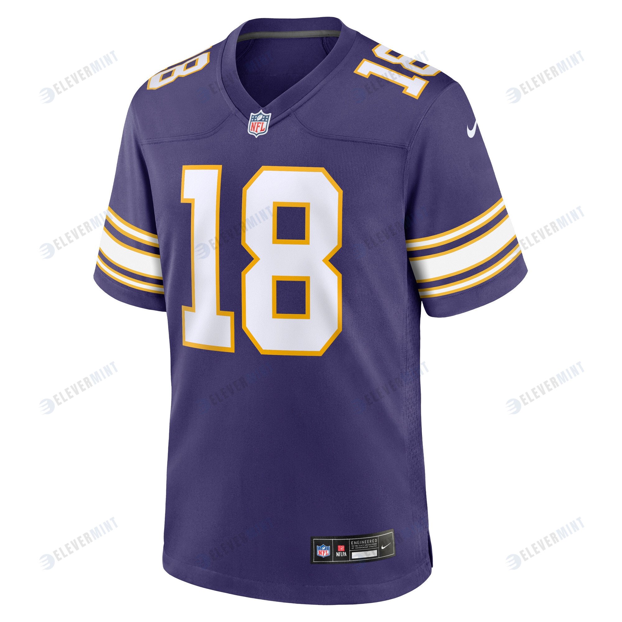 Justin Jefferson 18 Minnesota Vikings Classic Game Men Jersey - Purple