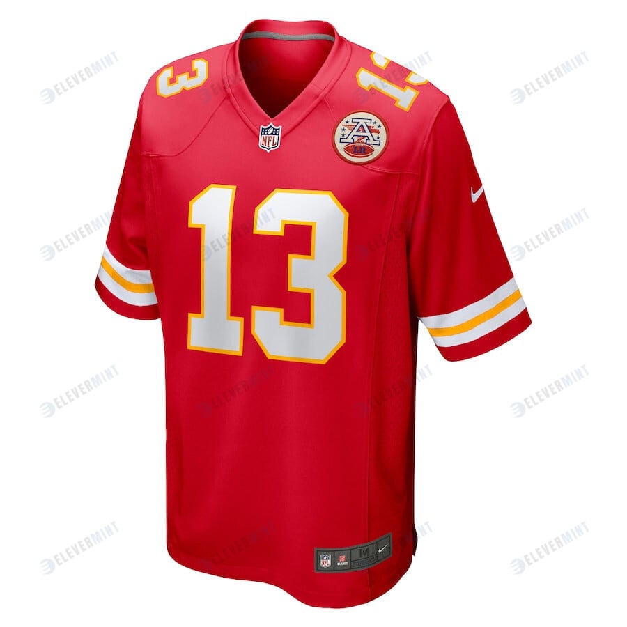 Nazeeh Johnson Kansas City Chiefs Game Player Jersey - Red