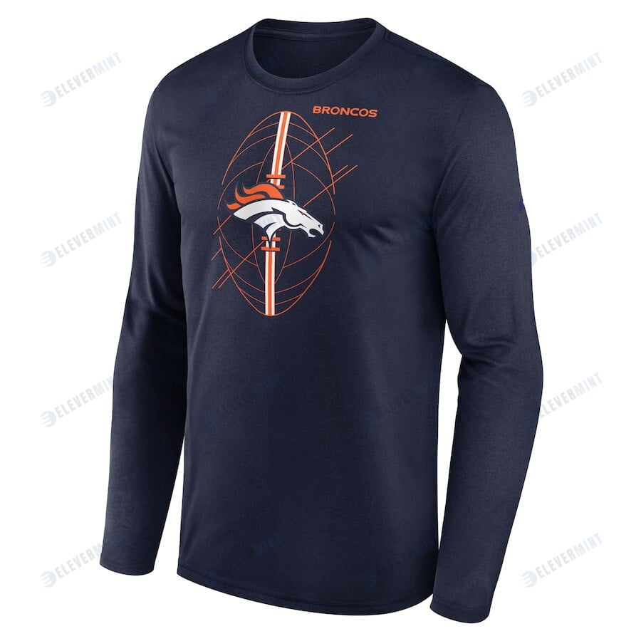 Denver Broncos Legend Icon Long Sleeve T-Shirt - Navy