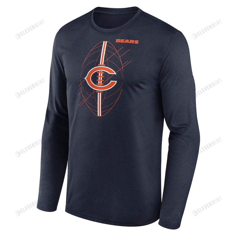 Chicago Bears Legend Icon Long Sleeve T-Shirt - Navy