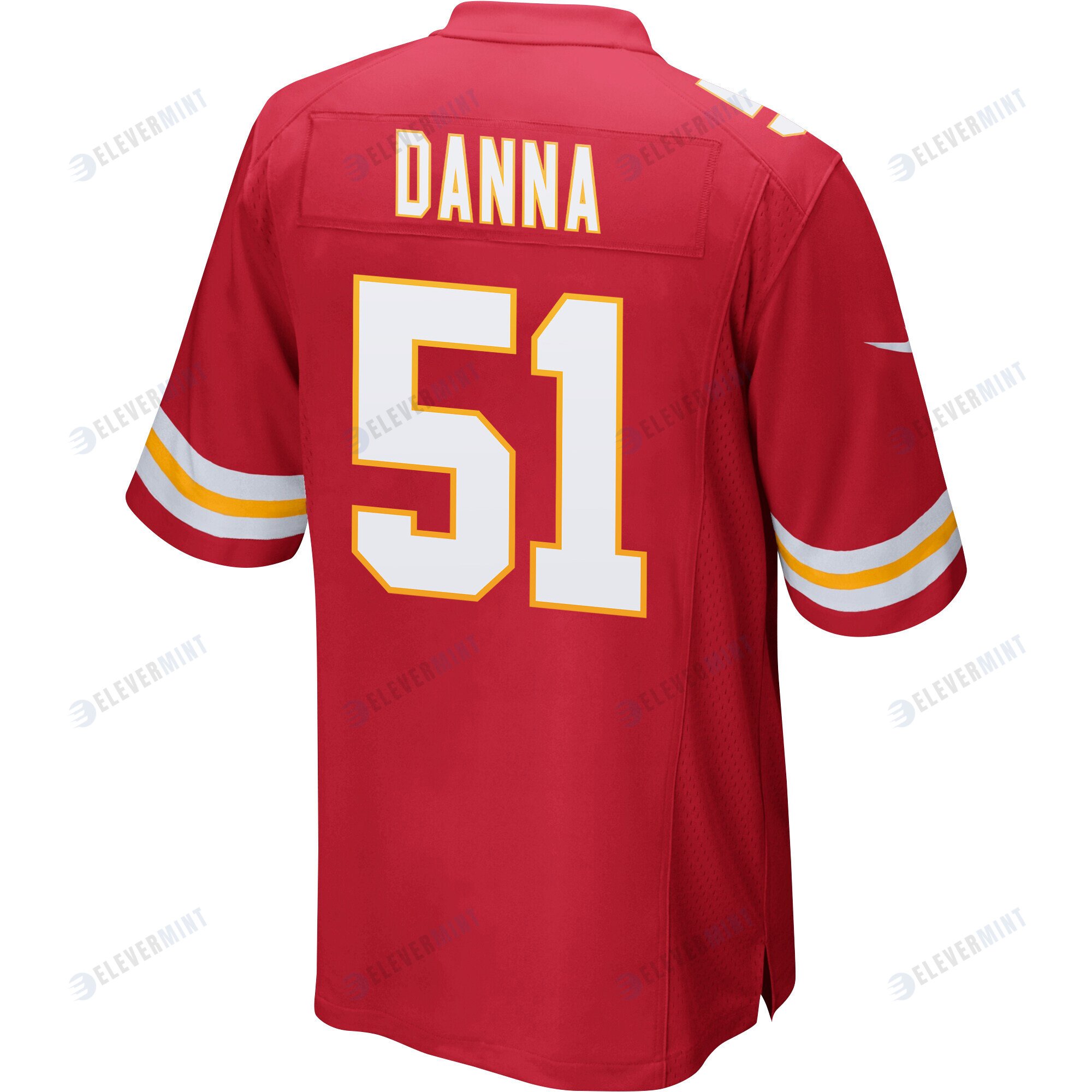 Mike Danna 51 Kansas City Chiefs Super Bowl LVII Champions Men Game Jersey - Red