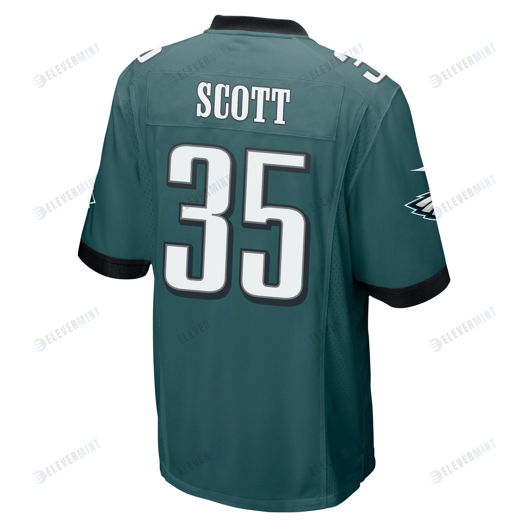 Boston Scott 35 Philadelphia Eagles Super Bowl LVII Champions Men Game Jersey - Midnight Green