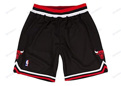 Chicago Bulls NBA Retro Shorts - Black/Red