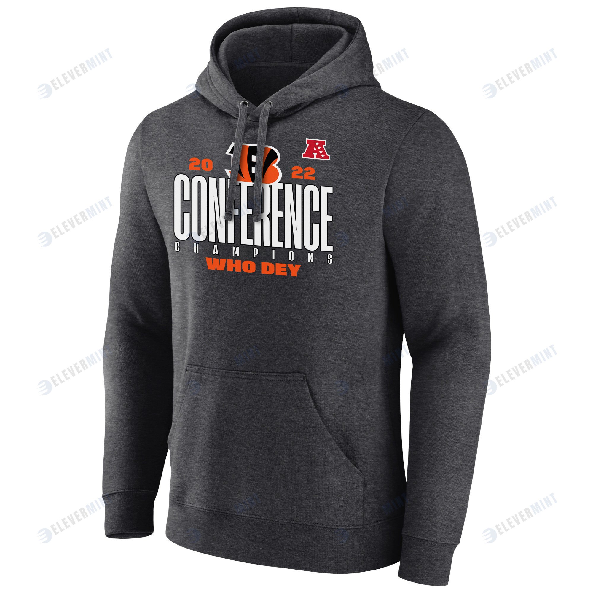 Cincinnati Bengals AFC Conference Champions Who Dey Black Pullover Hoodie