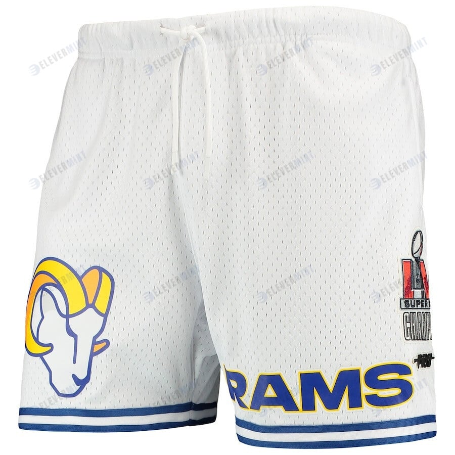 Los Angeles Rams Team Standard Mesh Shorts - White/Royal