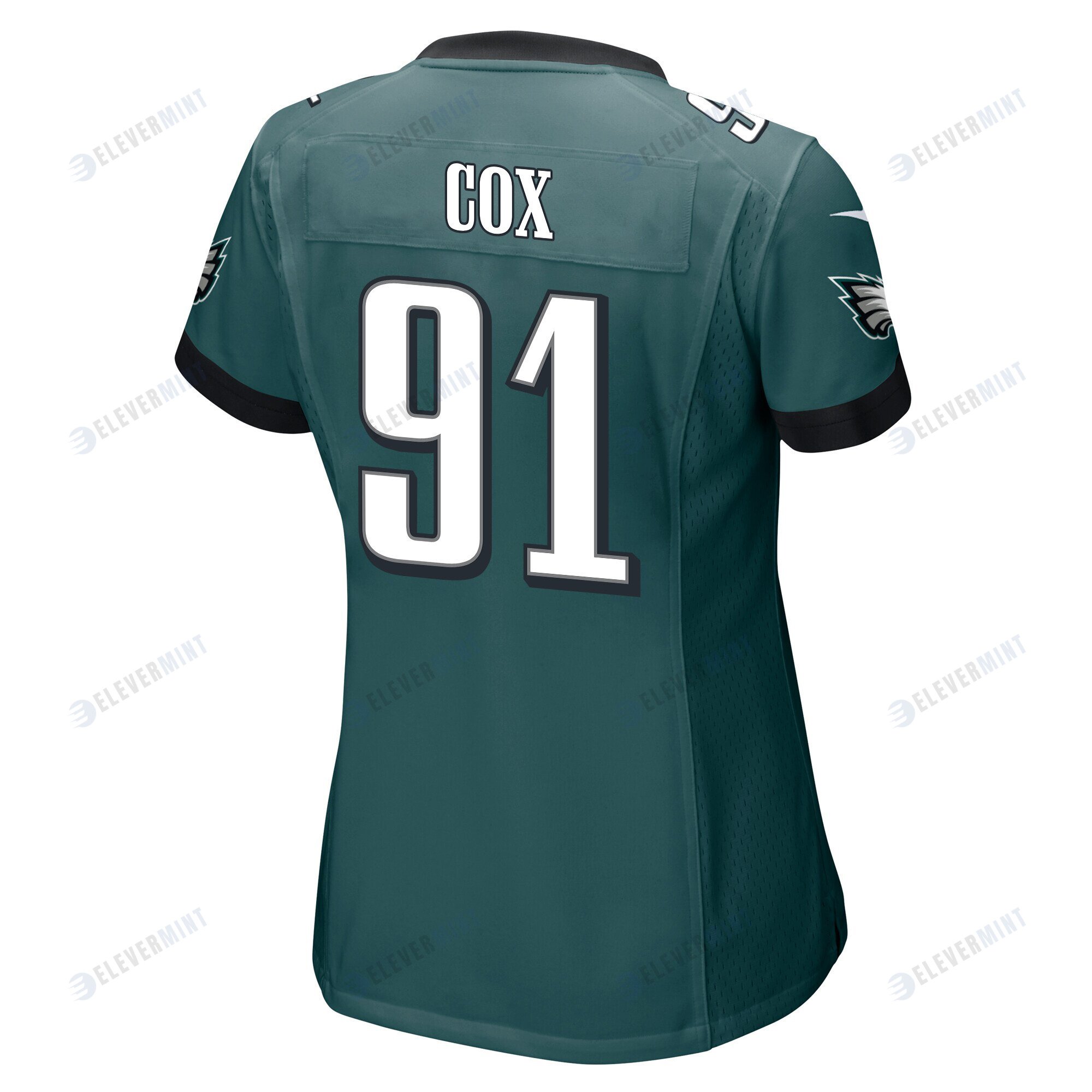 Fletcher Cox 91 Philadelphia Eagles Super Bowl LVII Champions 2 Stars Women Game Jersey - Midnight Green