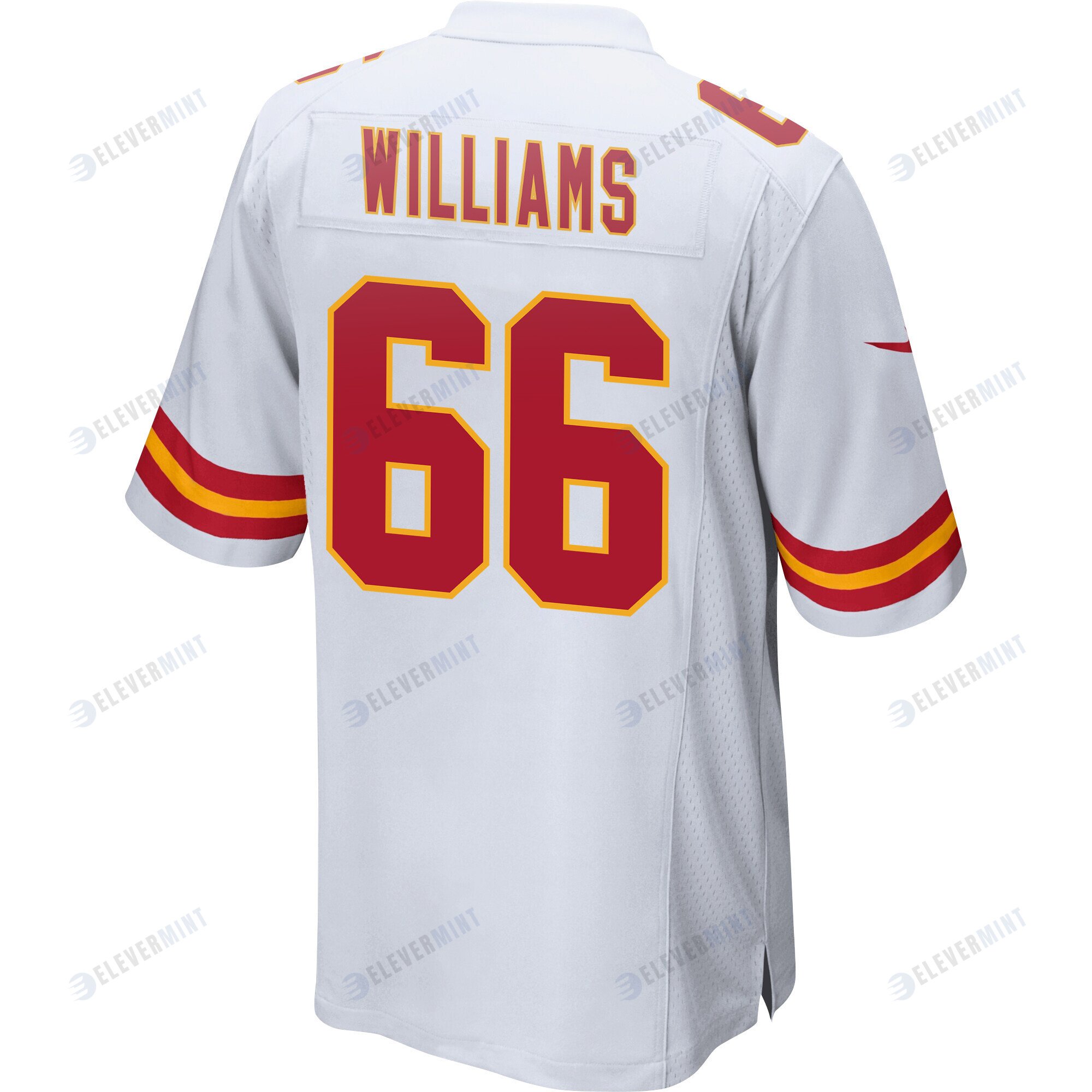 Brandon Williams 66 Kansas City Chiefs Super Bowl LVII Champions 3 Stars Men Game Jersey - White