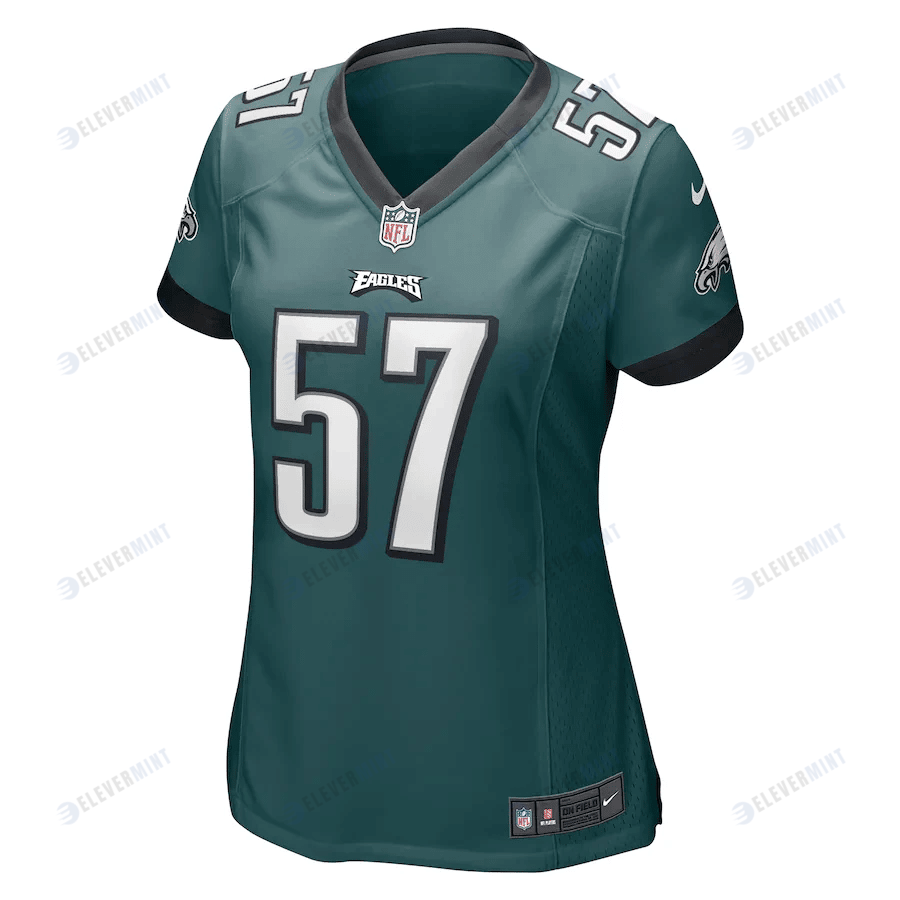 T.J. Edwards 57 Philadelphia Eagles Women's Game Jersey - Midnight Green