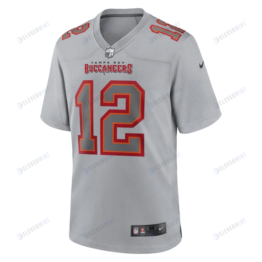 Tom Brady 12 Tampa Bay Buccaneers Men Atmosphere Fashion Game Jersey - Gray