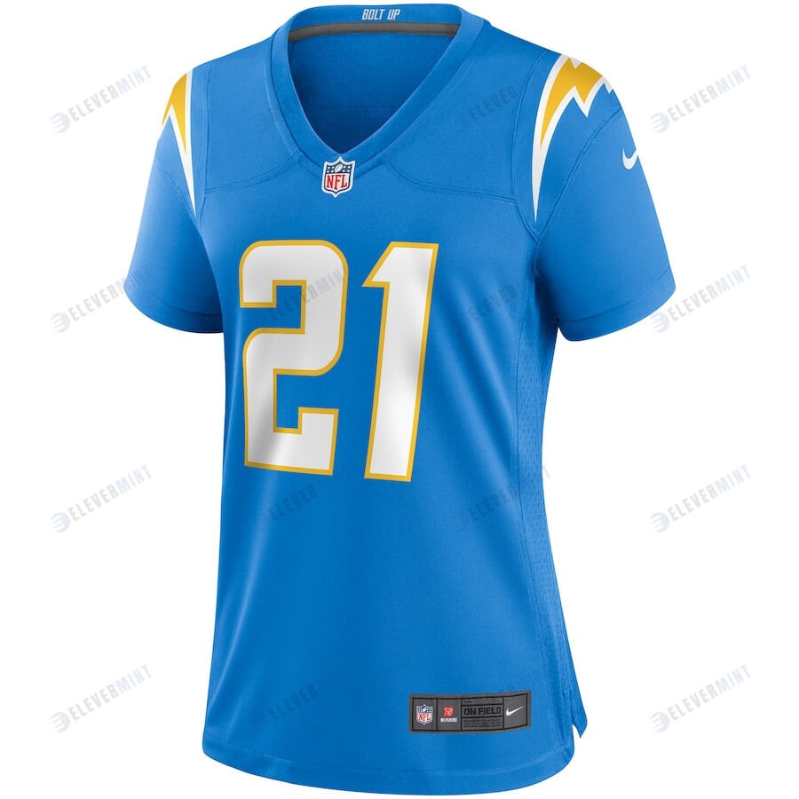 LaDainian Tomlinson 21 Los Angeles Chargers Women's Game Retired Player Jersey - Powder Blue