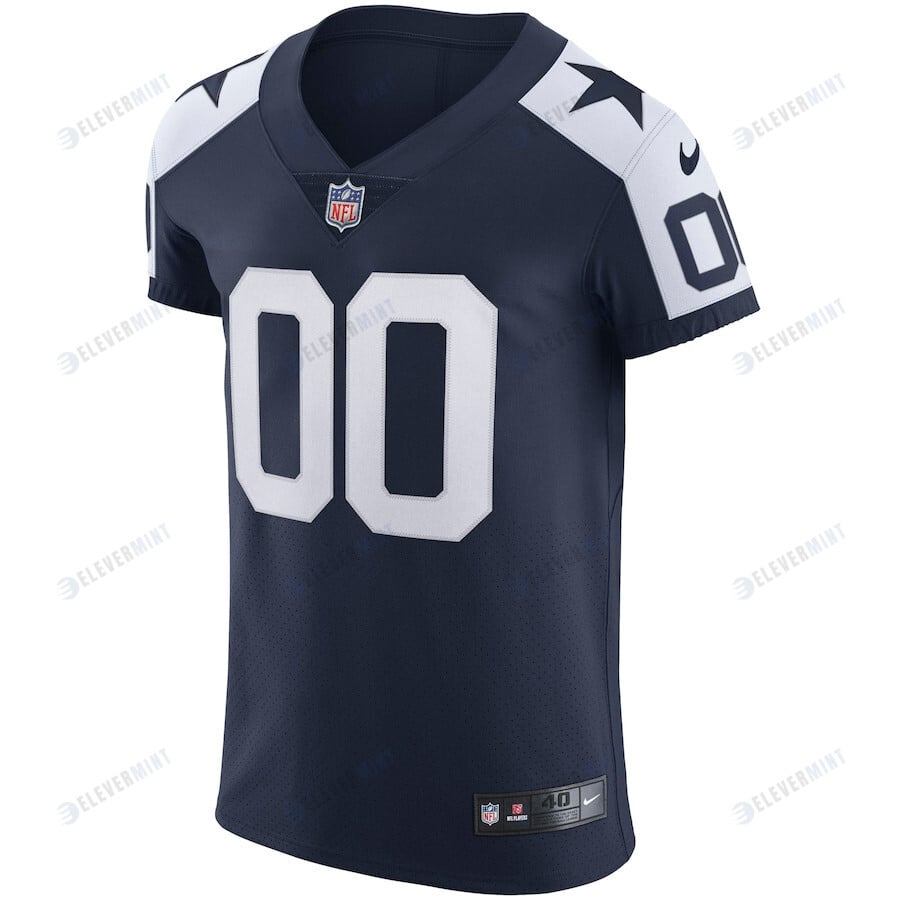 Dallas Cowboys Alternate Vapor Elite Custom Jersey - Navy