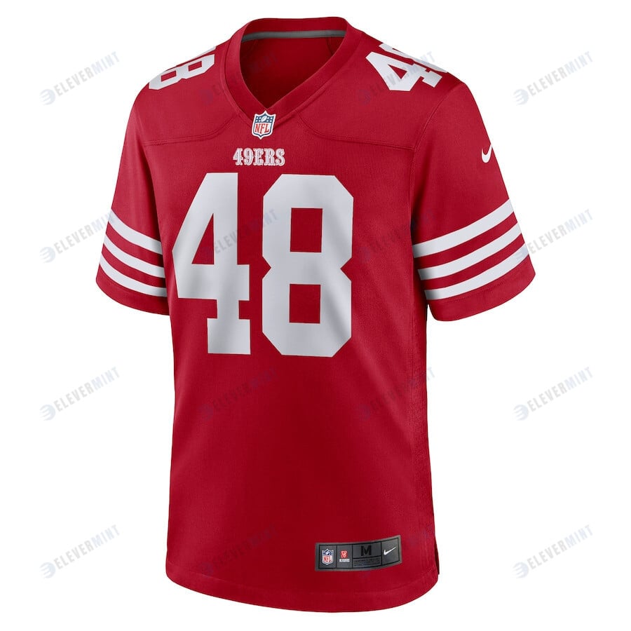 Oren Burks San Francisco 49ers Game Player Jersey - Scarlet