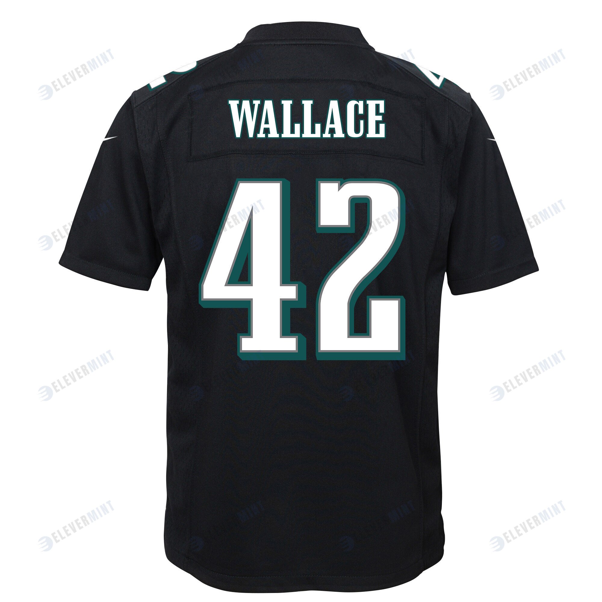 K'Von Wallace 42 Philadelphia Eagles Super Bowl LVII Champions 2 Stars Youth Game Jersey - Black