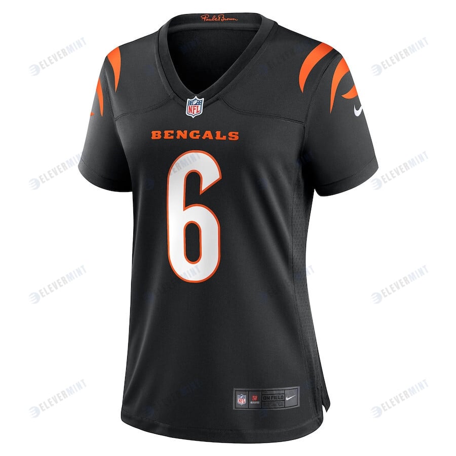 Jake Browning 6 Cincinnati Bengals Women's Game Jersey - Black
