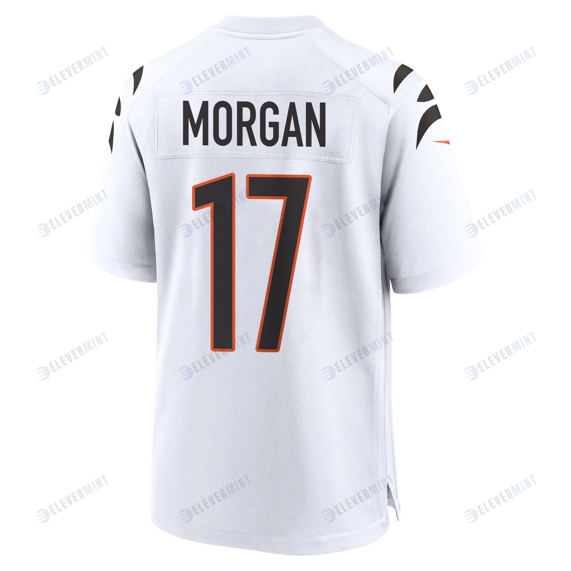 Stanley Morgan 17 Cincinnati Bengals Super Bowl LVII Champions Men Game Jersey - White