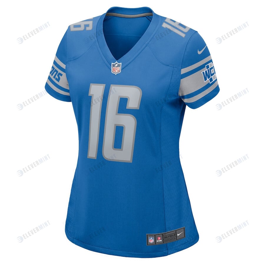 Jared Goff 16 Detroit Lions Women Game Jersey - Blue