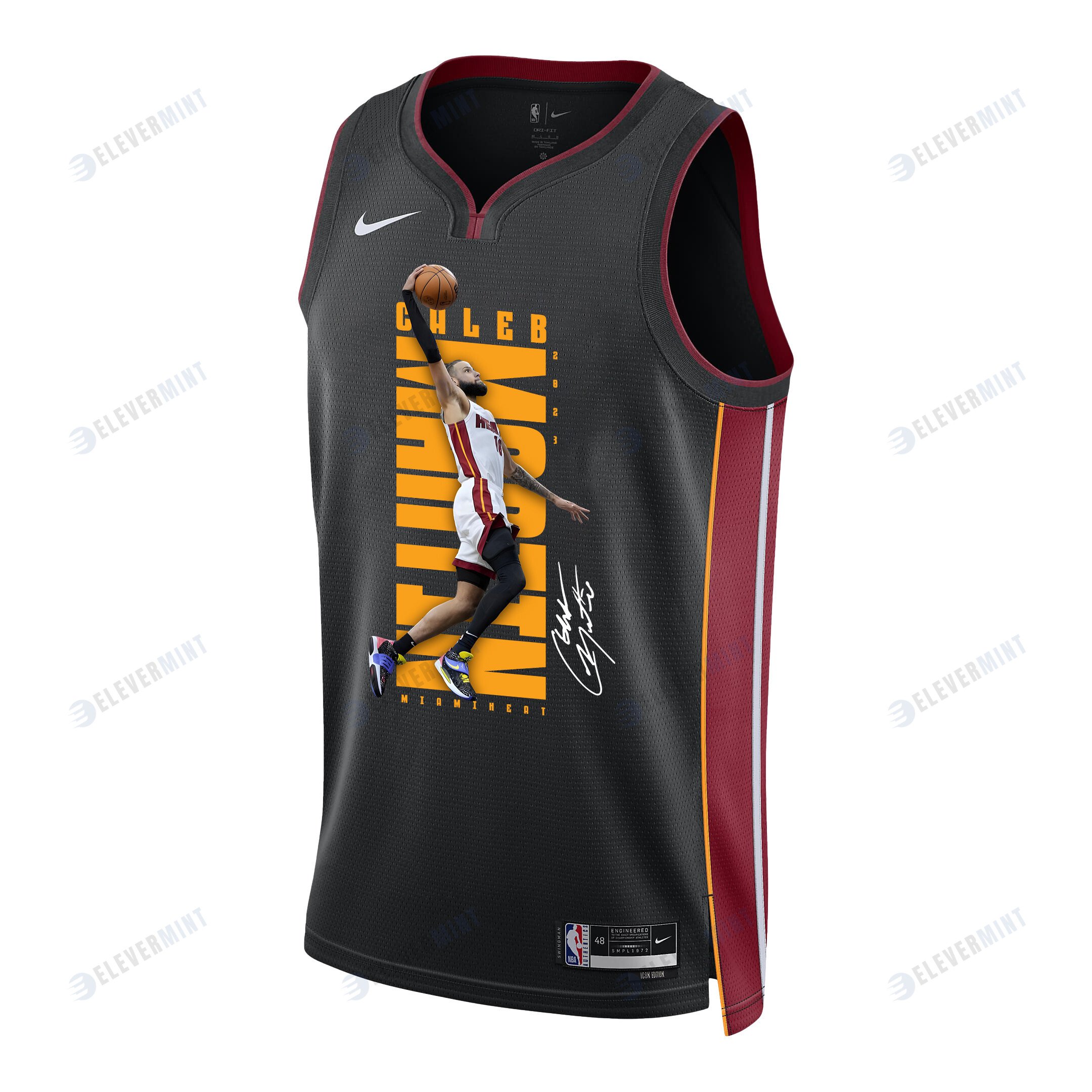 Caleb Martin 16 Miami Heat Energizing Force 2023 NBA Champions Swingman Jersey - Black