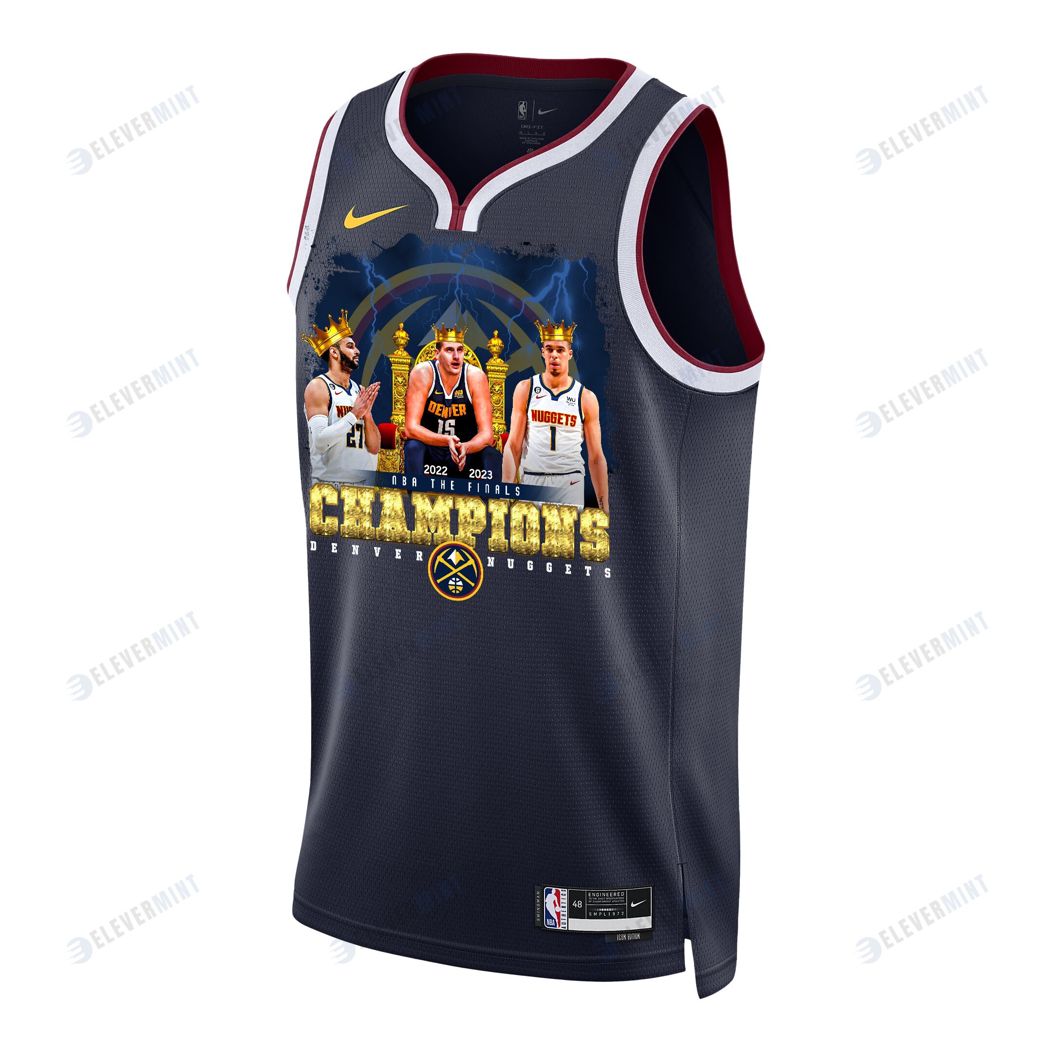 Denver Nuggets King's Players Of 2023 NBA Champions Swingman Jersey - Black
