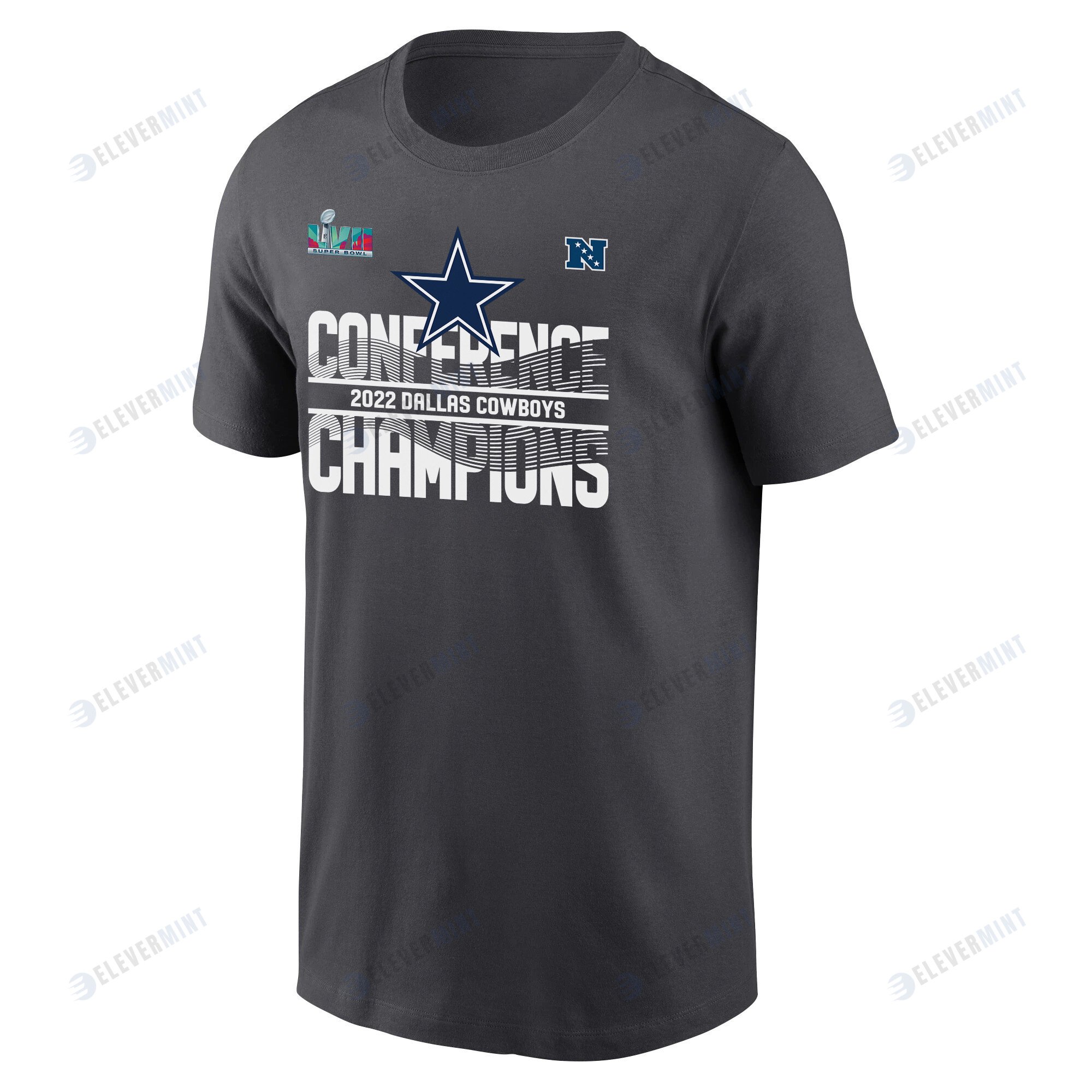 Dallas Cowboys 2022 NFC Conference Champions T-Shirt - Anthracite