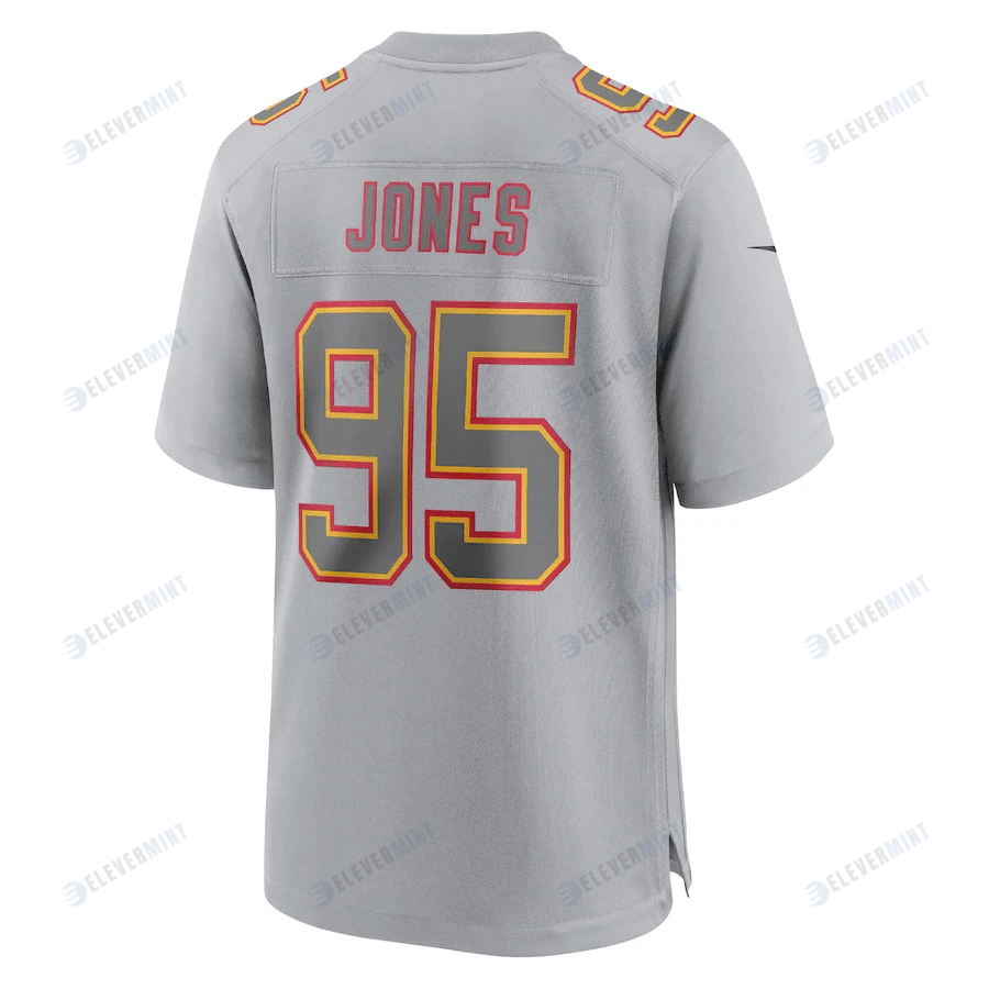Chris Jones 95 Kansas City Chiefs Atmosphere Fashion Game Jersey - Gray