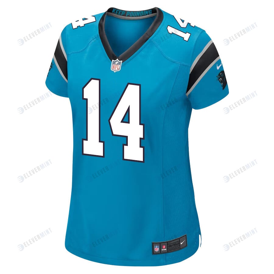 Andy Dalton 14 Carolina Panthers Women Game Jersey - Blue