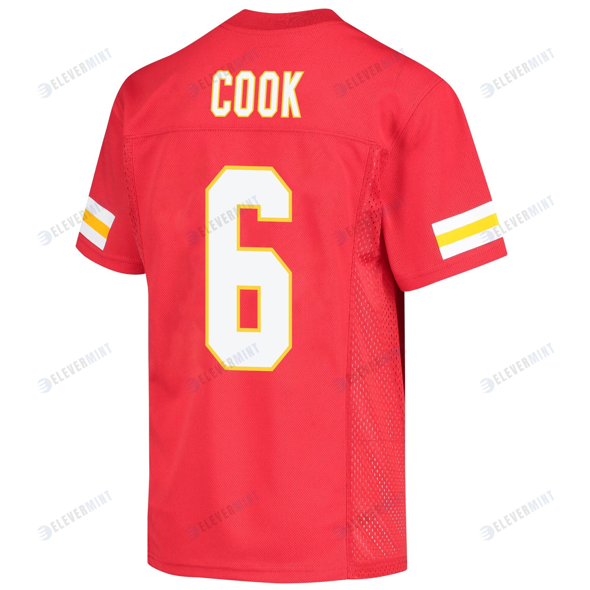 Bryan Cook 6 Kansas City Chiefs Super Bowl LVII Champions Youth Game Jersey - Red