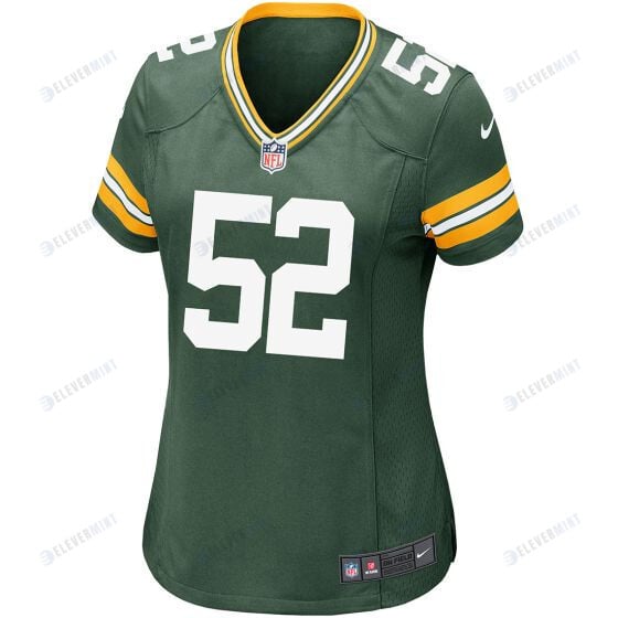Rashan Gary 52 Green Bay Packers Women Home Game Jersey - Green