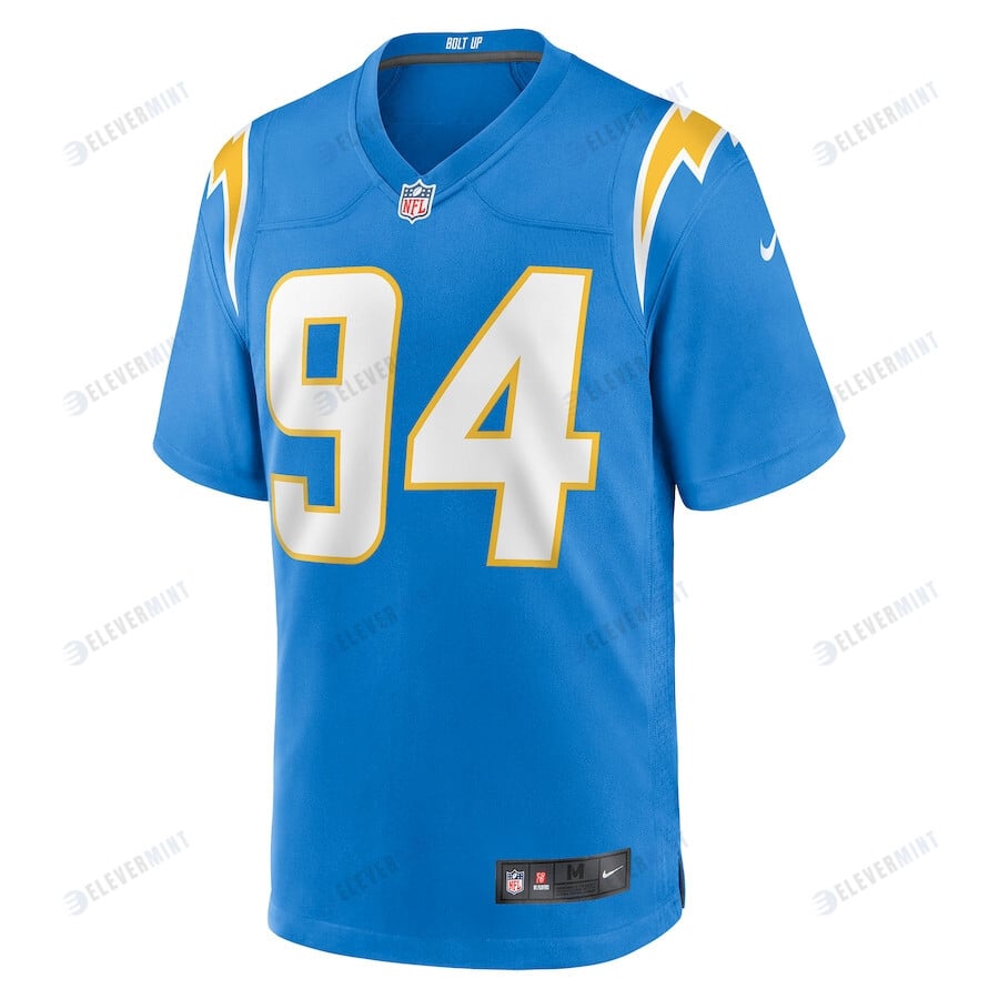 Chris Rumph II 94 Los Angeles Chargers Game Jersey - Powder Blue