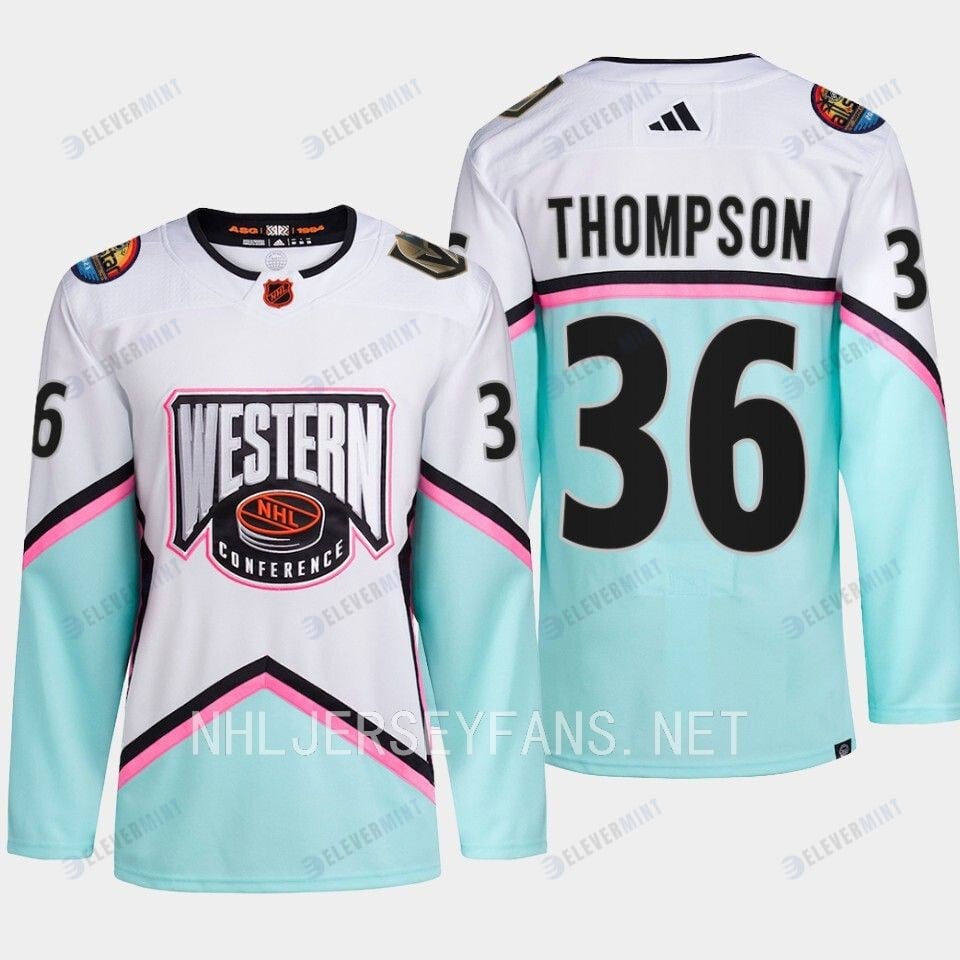 Logan Thompson 36 Vegas Golden Knights 2023 All-Star Game Jersey White Equipment