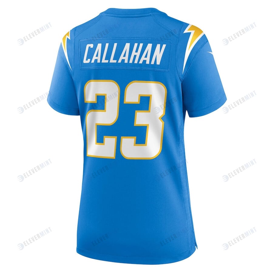 Bryce Callahan 23 Los Angeles Chargers Women's Game Jersey - Powder Blue