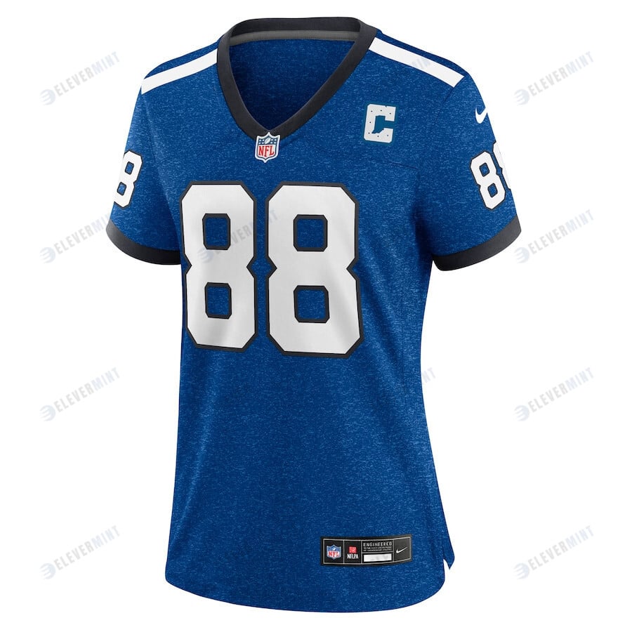 John Mackey 88 Indianapolis Colts Indiana Nights Alternate Game Women Jersey - Royal
