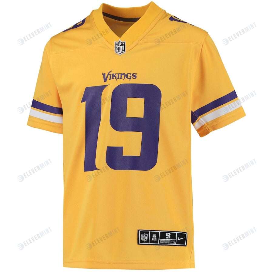 Adam Thielen Minnesota Vikings Youth Inverted Team Game Jersey - Gold