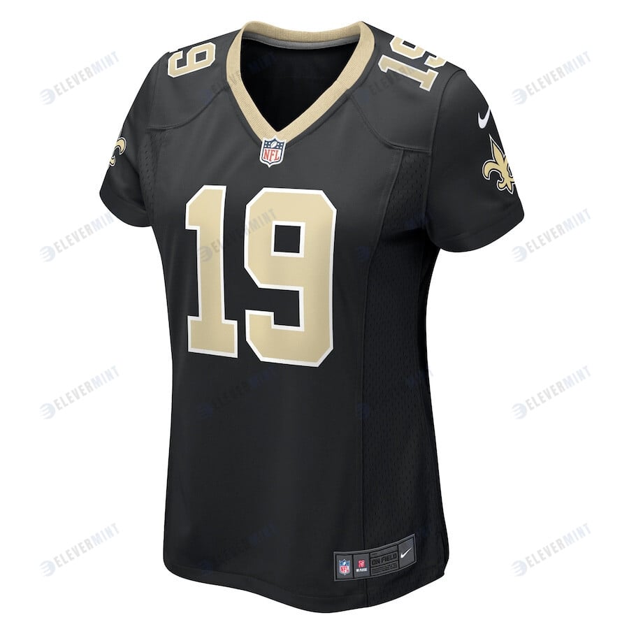 Blake Grupe 19 New Orleans Saints Women's Team Game Jersey - Black