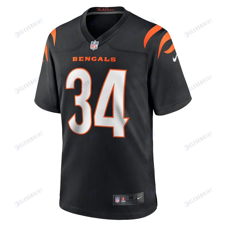 Samaje Perine 34 Cincinnati Bengals Game Jersey - Black