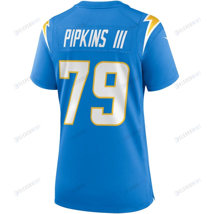 Trey Pipkins III 79 Los Angeles Chargers Women's Game Jersey - Powder Blue