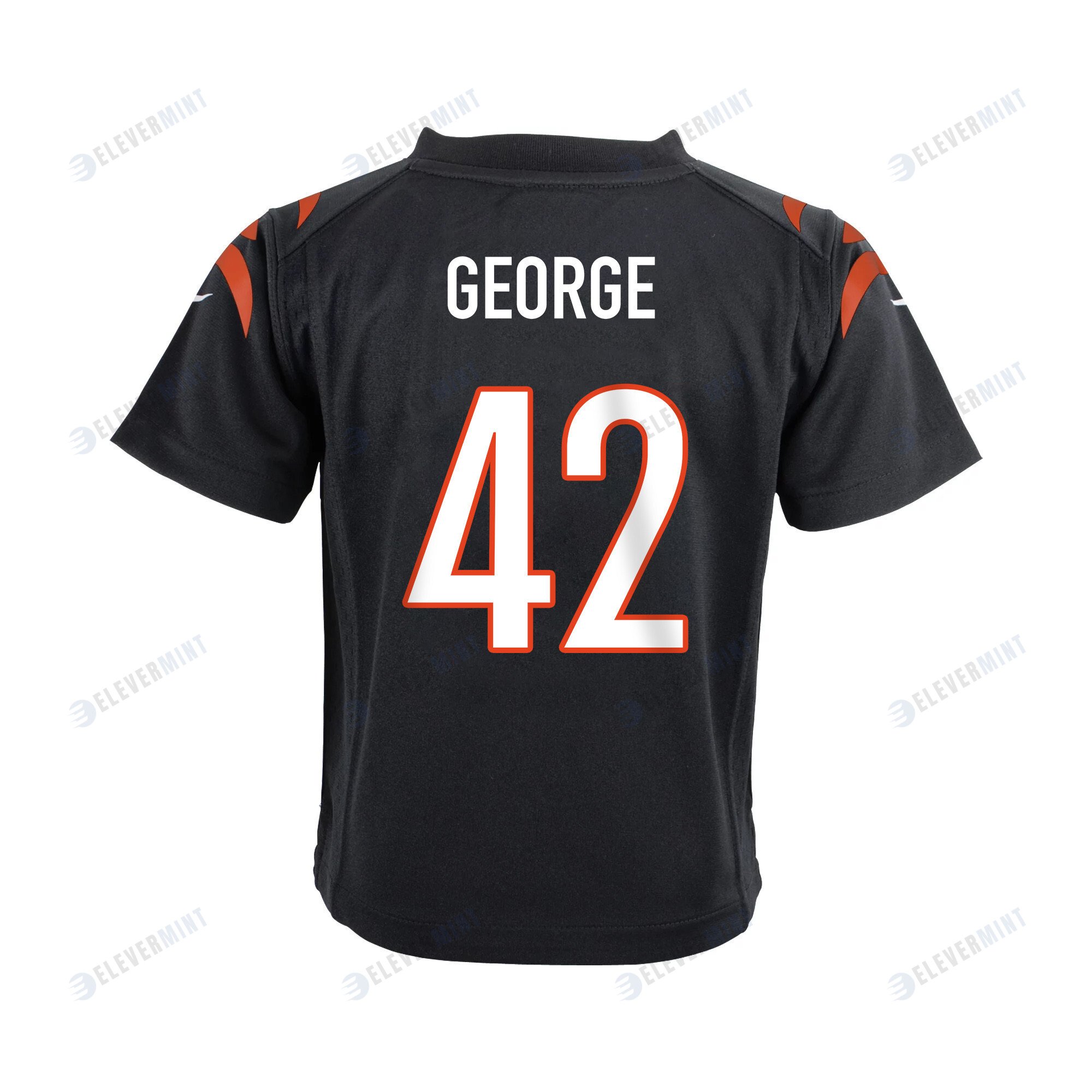Allan George 42 Cincinnati Bengals Super Bowl LVII Champions Youth Game Jersey - Black