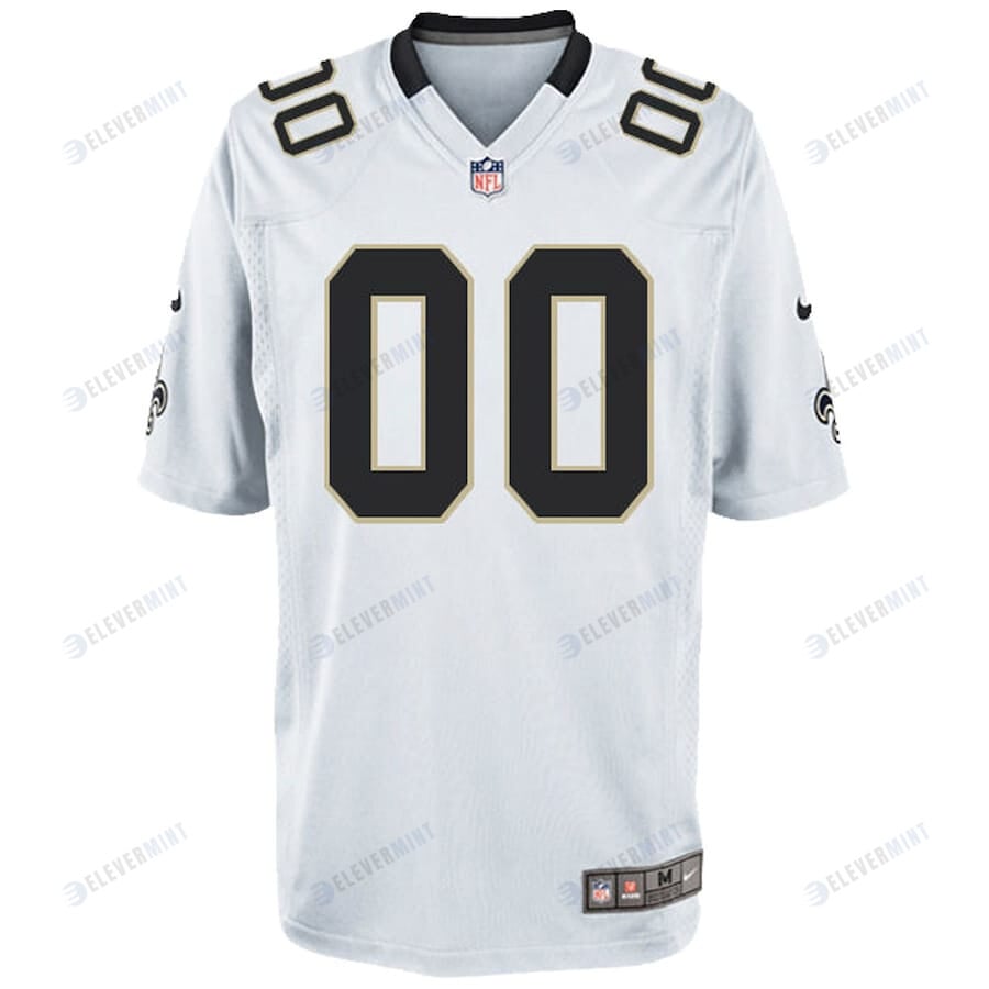 New Orleans Saints Custom 00 Youth Game Jersey