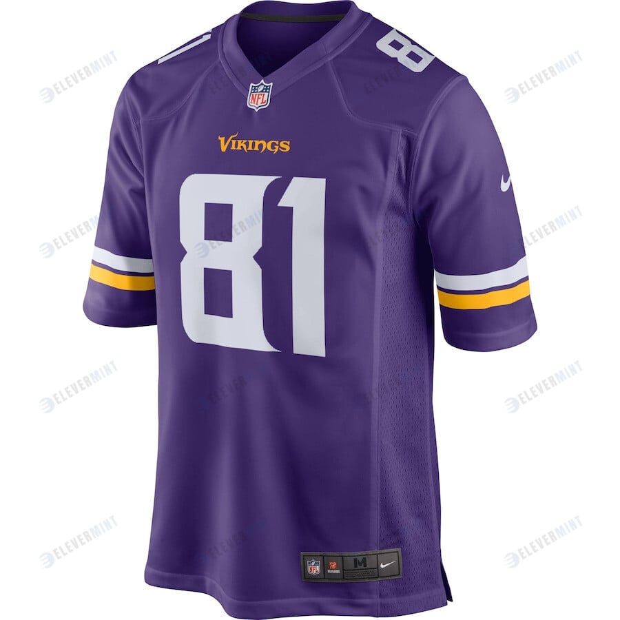 Moritz Bohringer 81 Minnesota Vikings Youth Team Color Game Jersey - Purple